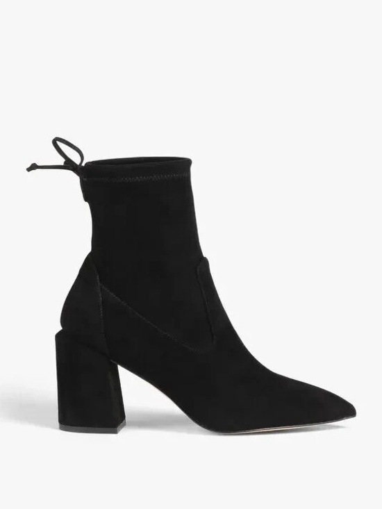 Stuart Weitzman Shoes - NWT Stuart Weitzman Avenue 85 City Block Booties Suede Size 11.5 Black